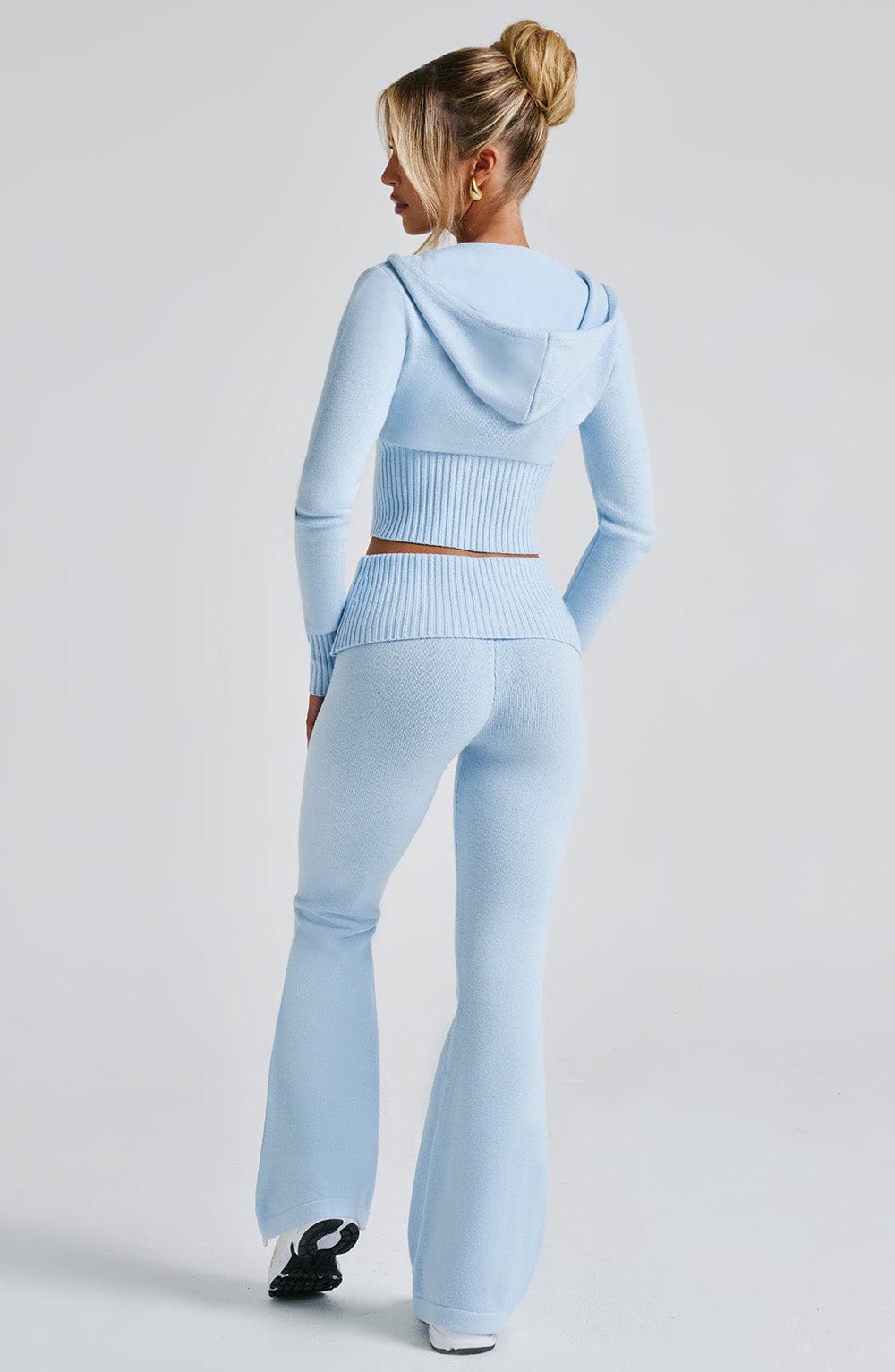 Luly - Portia Knit Hoodie - Baby Blue